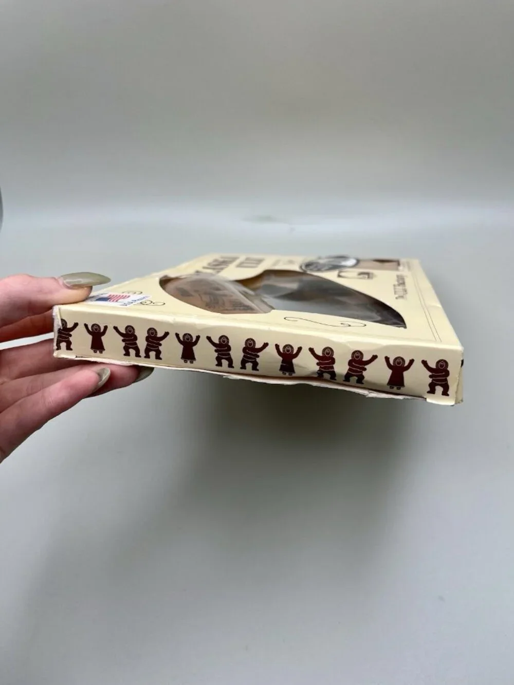Vintage 1993 Alaska Ulu Knife Alaskan Birch Handle Original Box Cabin NEW Eagle